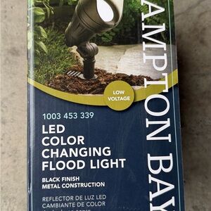 Hampton Bay LED Color Changing Flood Light Set of 3 NEW 1003-453-339